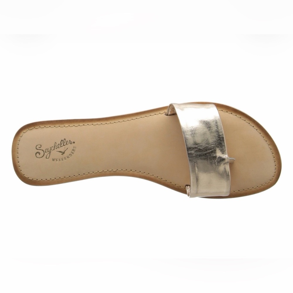 Seychelles Gold Weekenders Flat Sandals-Size 8.5
